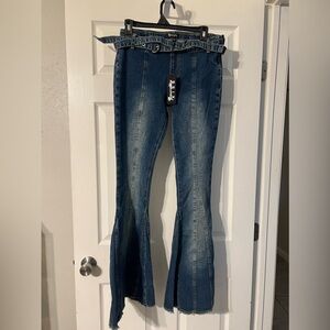 Generation Kiss low rise flare pants